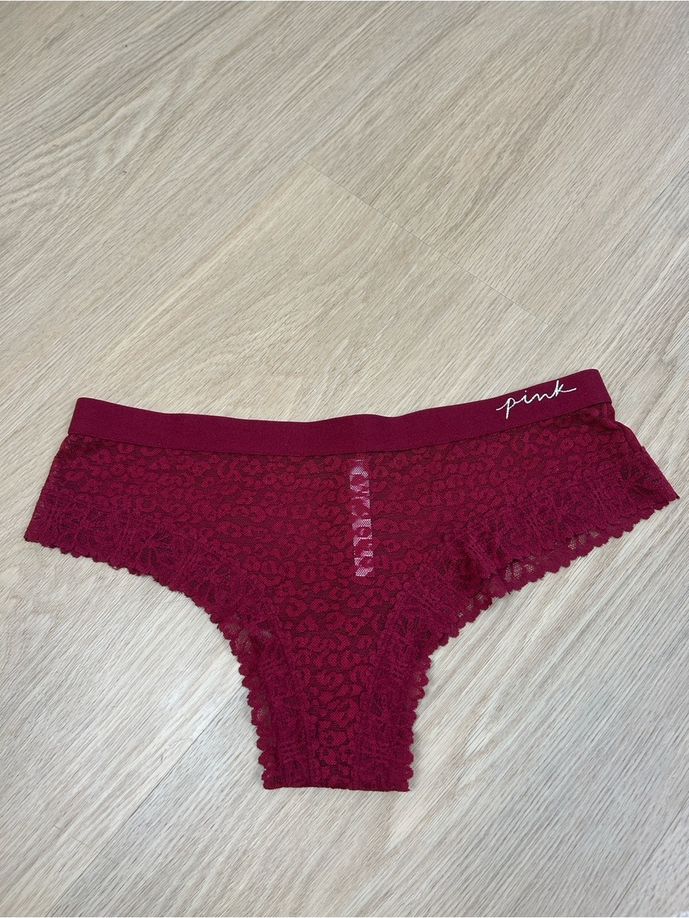 PINK Victoria’s Secret Lace Cheekster Panty L